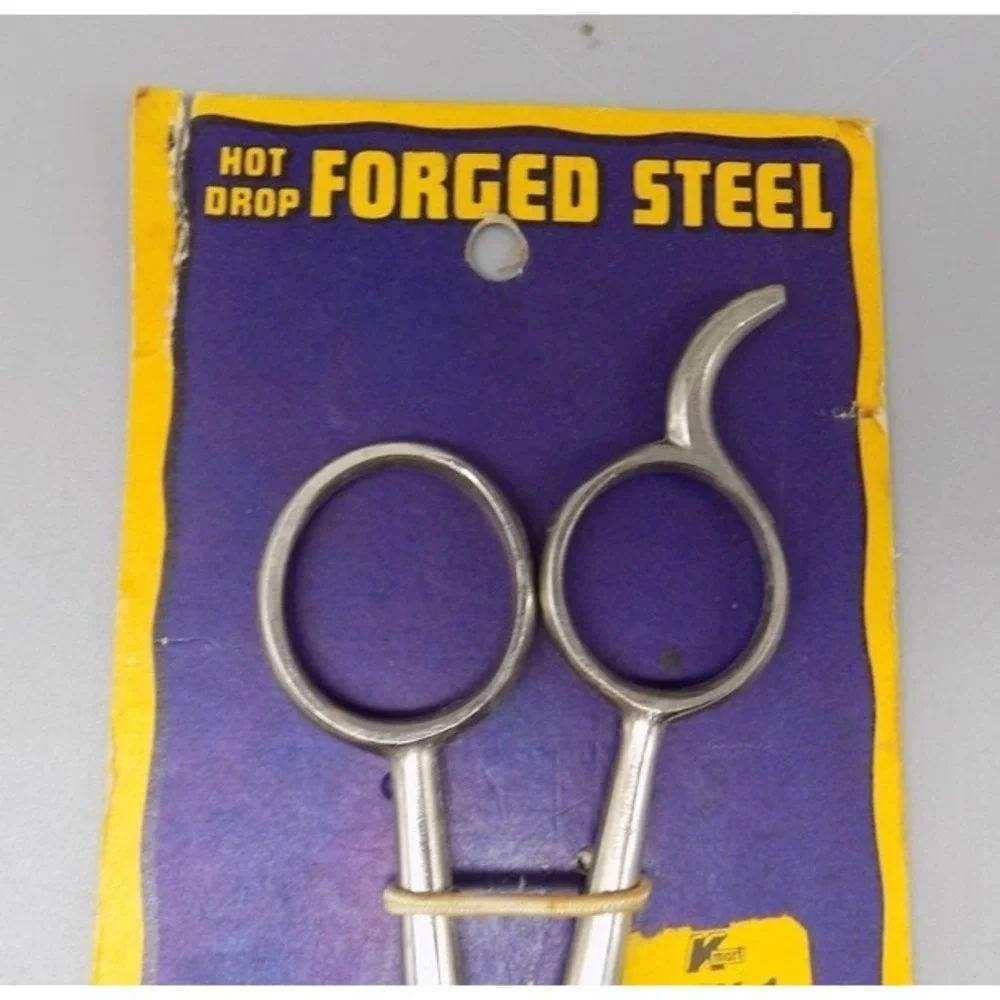 Vintage New Monarch Hair Thinning Shears Hot Dropped Forged Steel On Card NOS